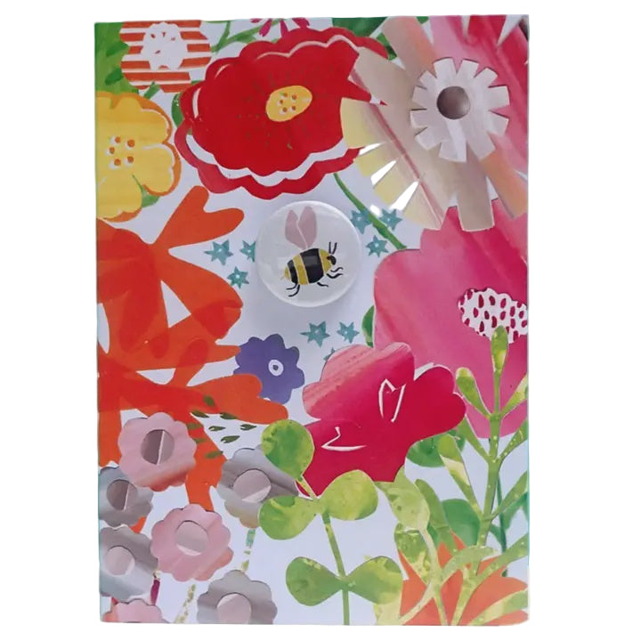 Card With Badge - Bee Floral
