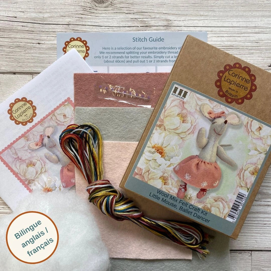 Mini Felt Craft Kit - Little Mouse The Ballet Dancer