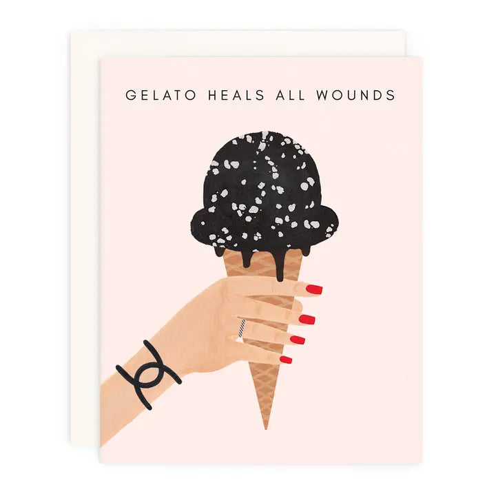 Gelato Heals All Wounds Greeting Card