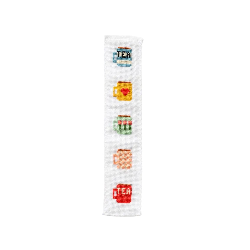 Cross-Stitch Kit Bookmark - Tea Mugs