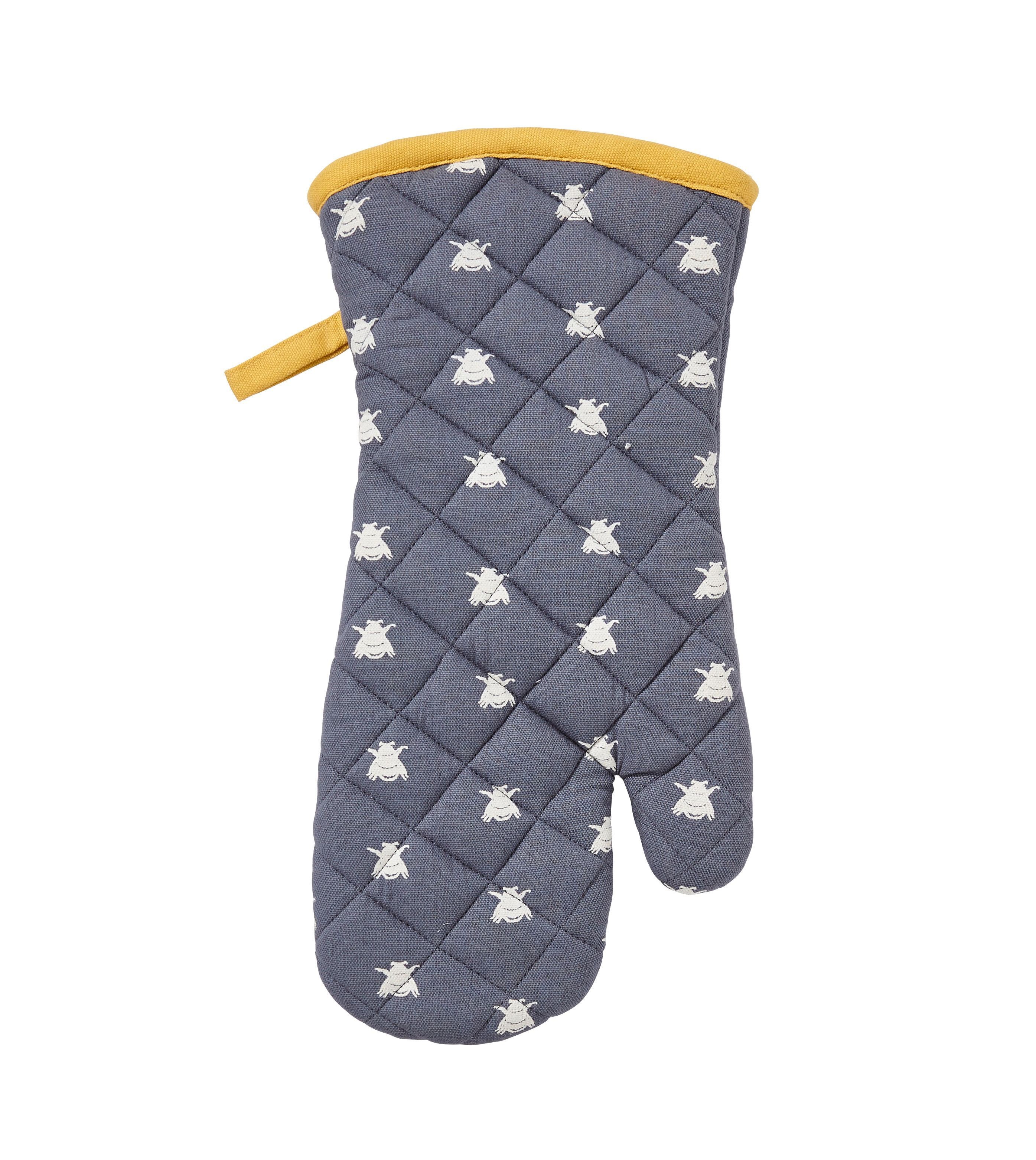 Bees Gauntlet Oven Glove