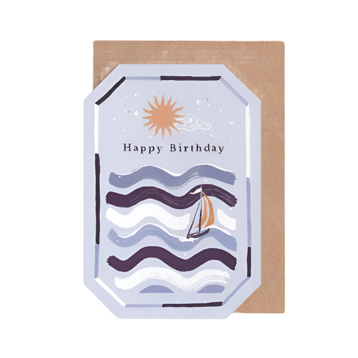 Ocean Sailing Birthday Card