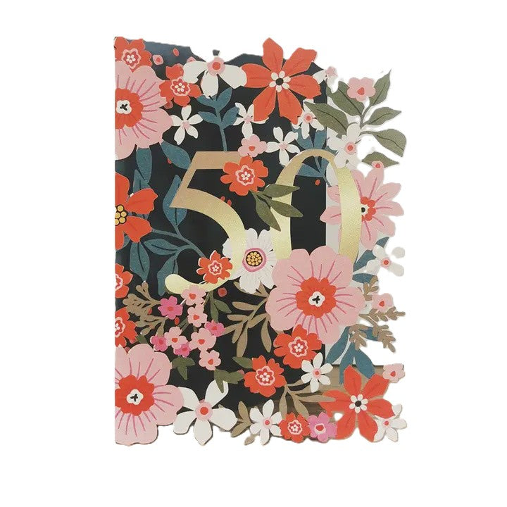 Cut Art Card - "50"