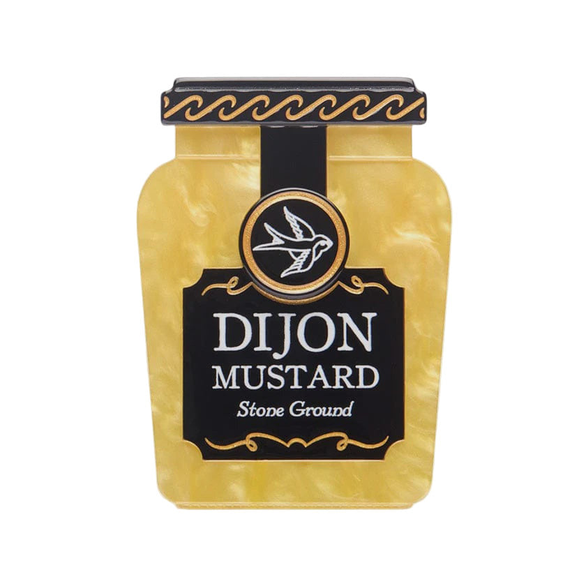 Condiments Brooch - The Dijon Effect