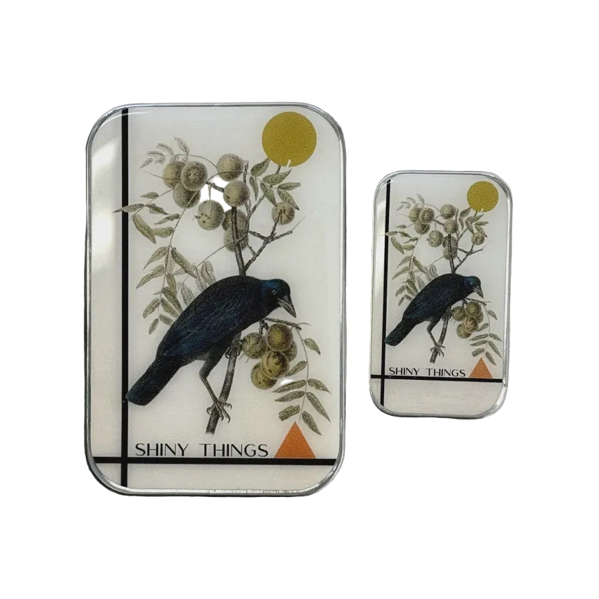 Notions Tin Small - Shiny Things Crow