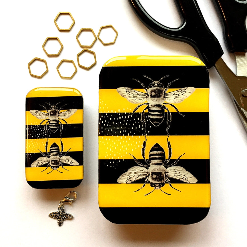 Notions Tin Small - Bee