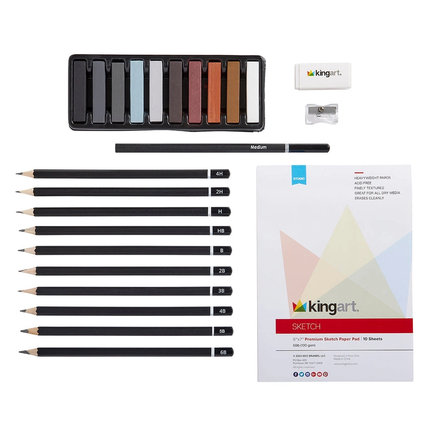 Sketching & Drawing Travel Set - 25 Piece