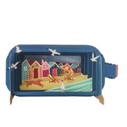 Message In A Bottle 3D Cut Card - Beach
