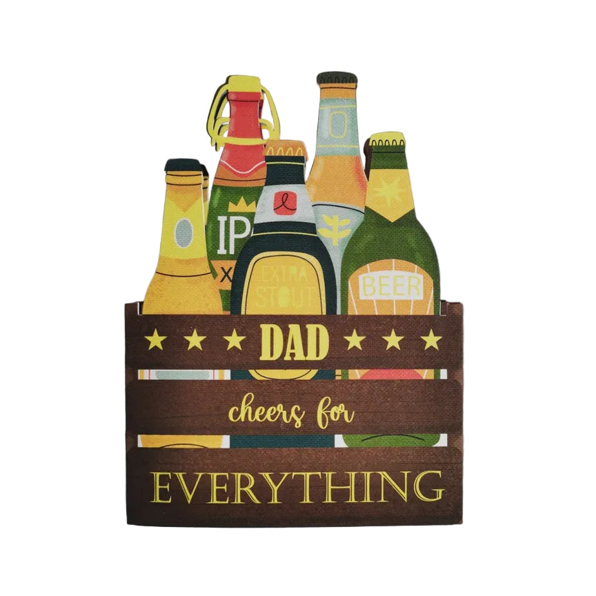 Cut Art Card - Dad Cheers For Everything