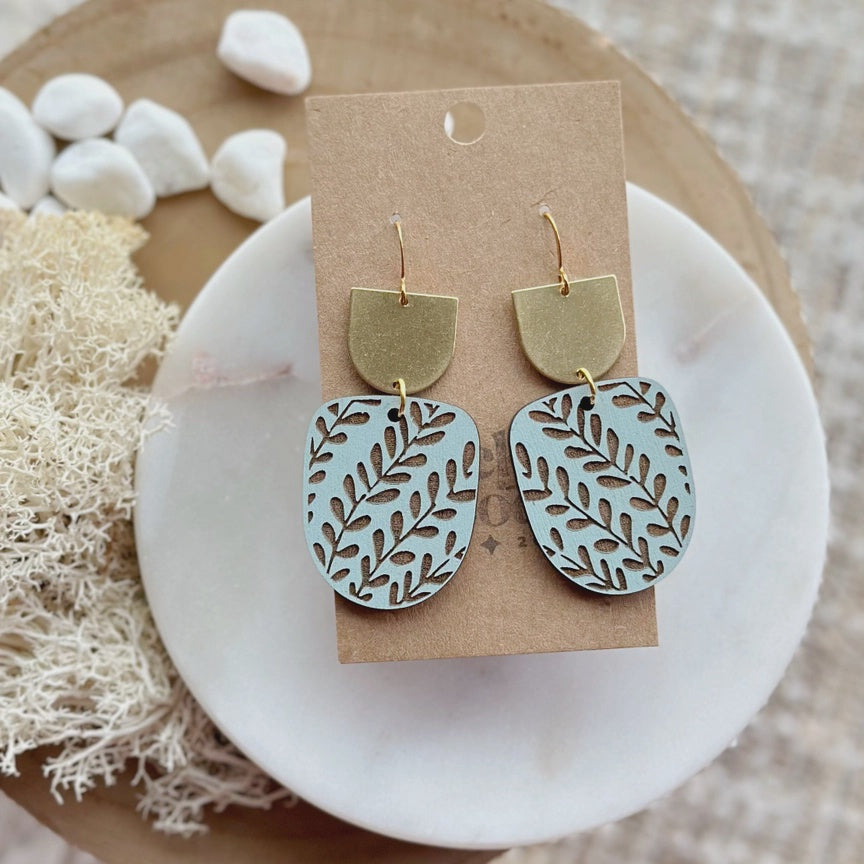 Satus Drop Earrings - Desert Sage