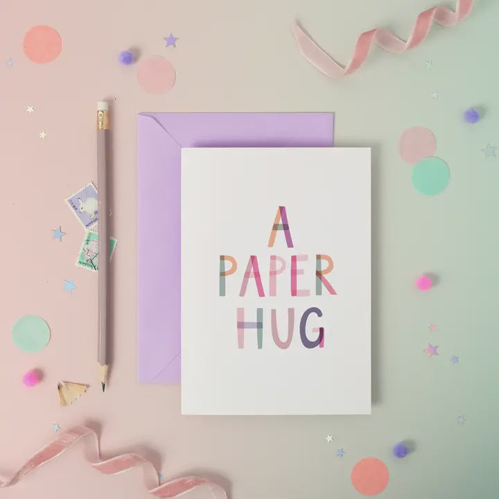 A Paper Hug Foiled Card
