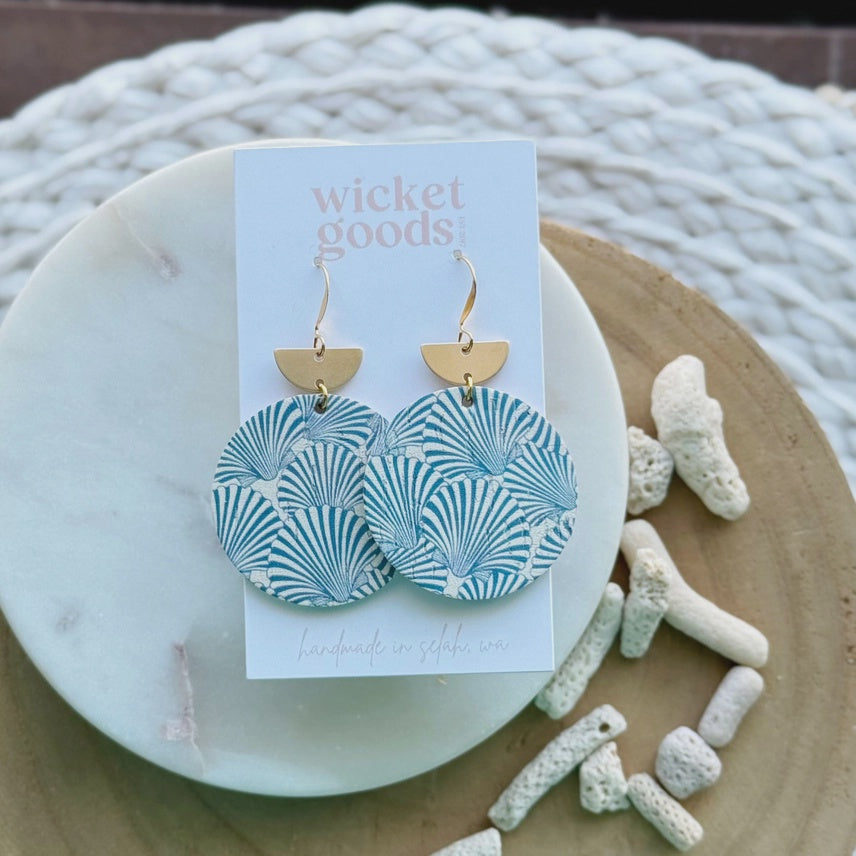 Dune Drop Earrings - Shell