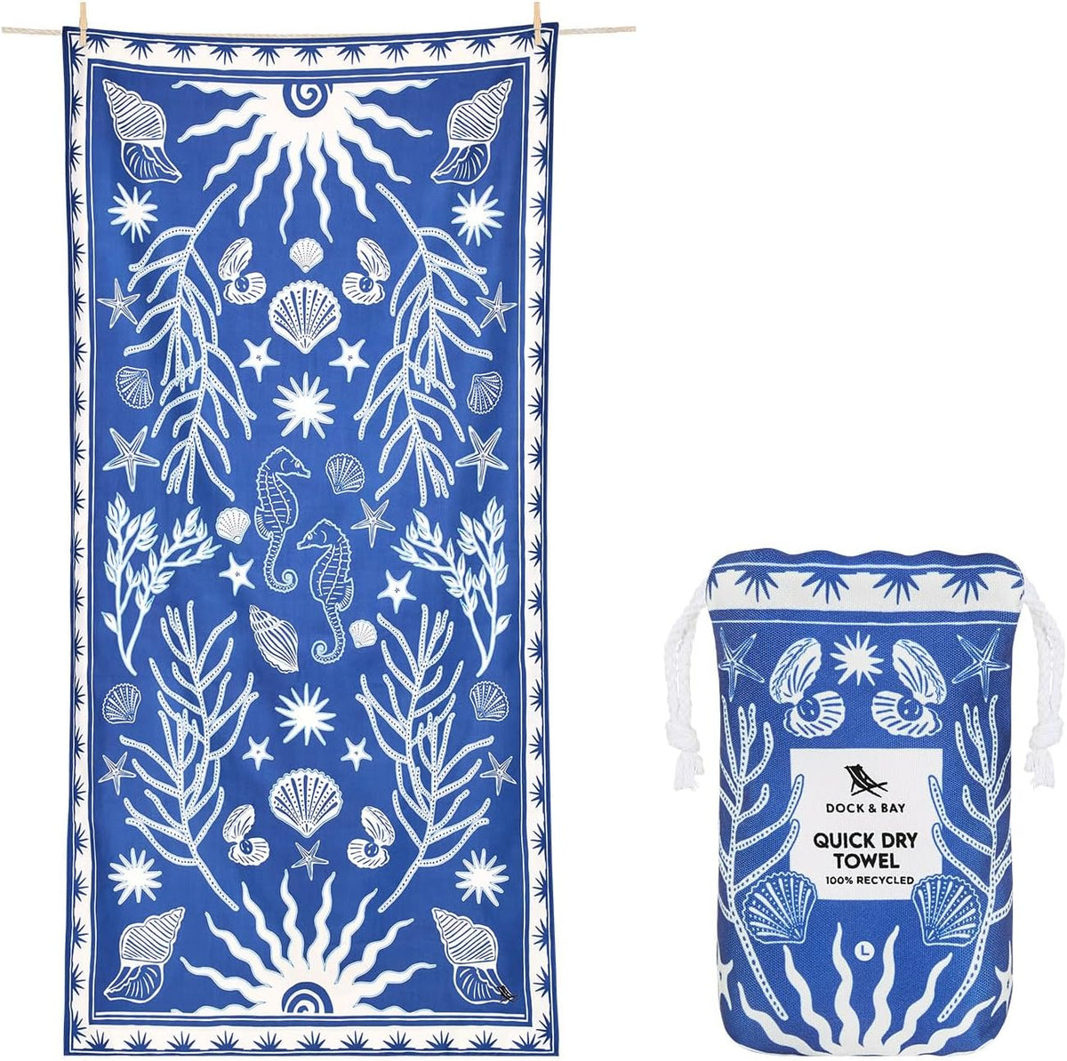 Dock & Bay Beach Towel L - Ocean Treasure