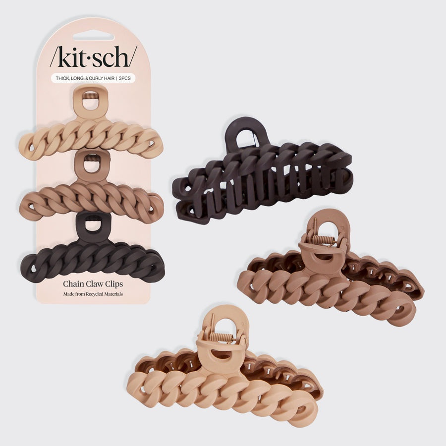 Chain Claw Clip 3pc - Neutral