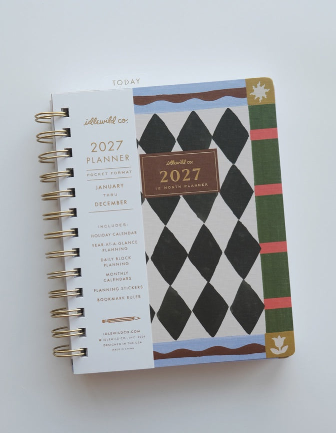 2027 Pocket Planner - Black Diamond