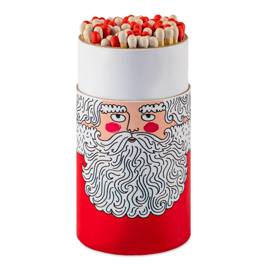 Large Cylinder Safety Matches - Father Christmas