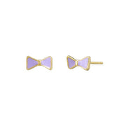 Juliette Bow Stud - Lilac