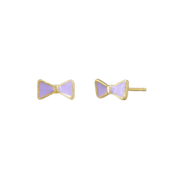 Juliette Bow Stud - Lilac
