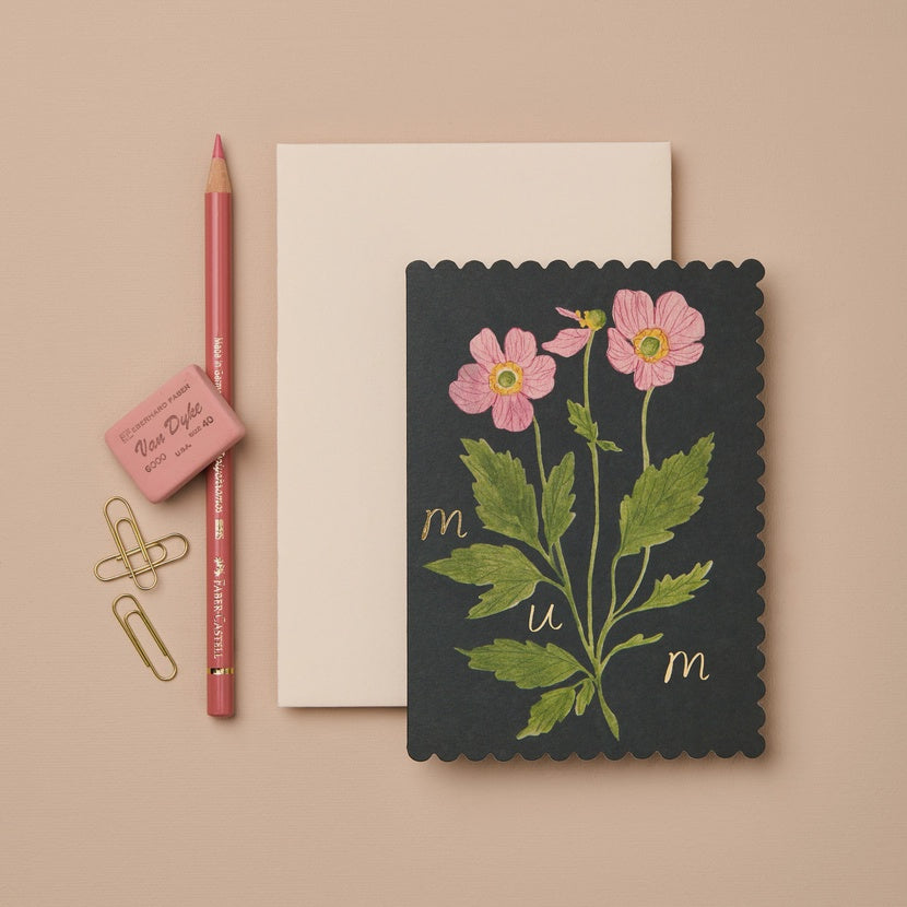 Anemone Mum Card