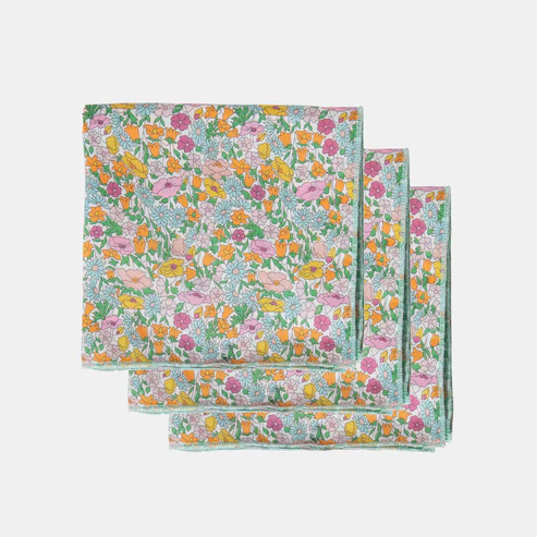 Liberty Handkerchief Set of 3 - Poppy