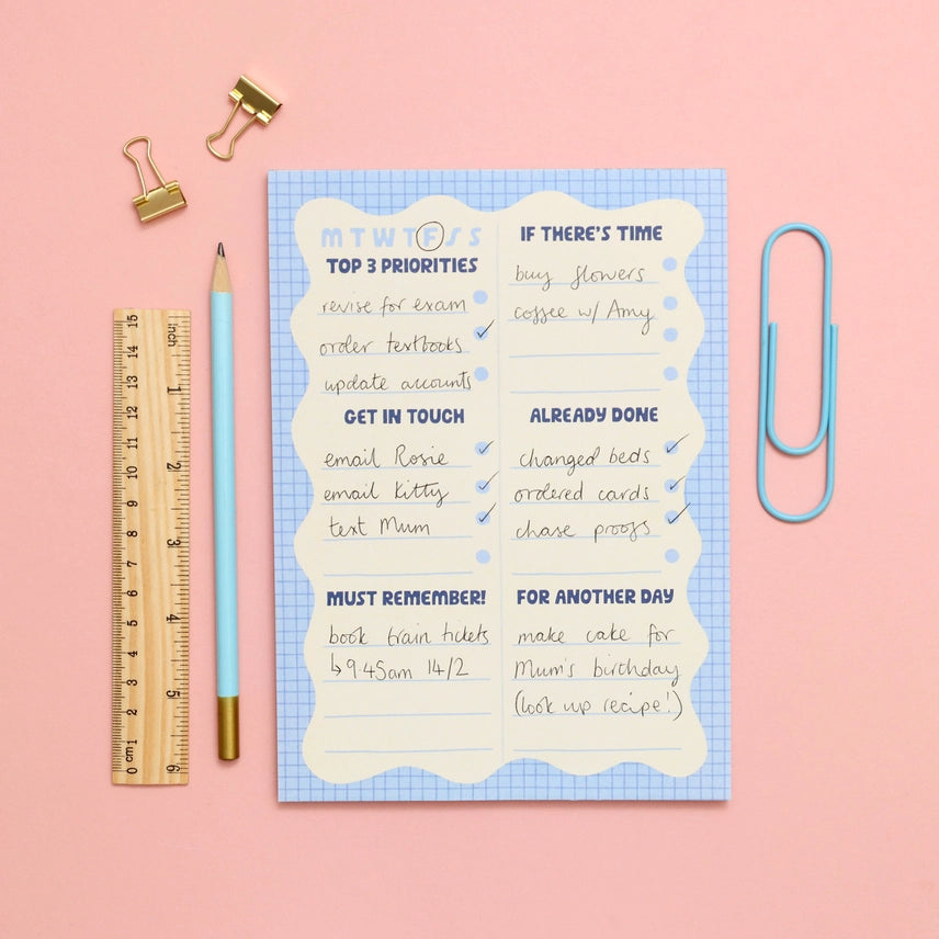 A5 Notepad - Wiggle Day Planner