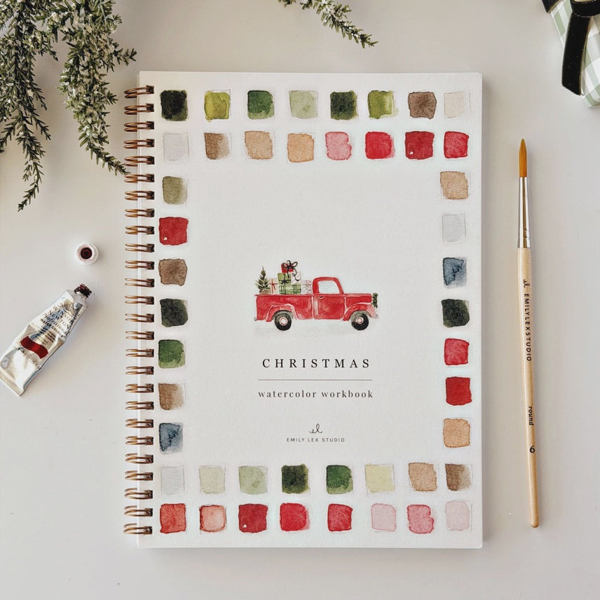 Watercolour Workbook - Classic Christmas