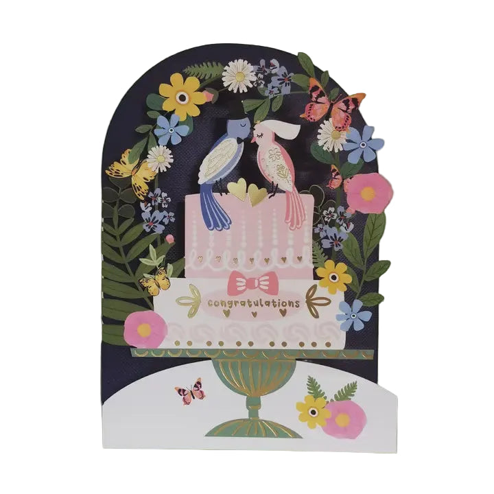 Cut Art Card - Wedding Cake