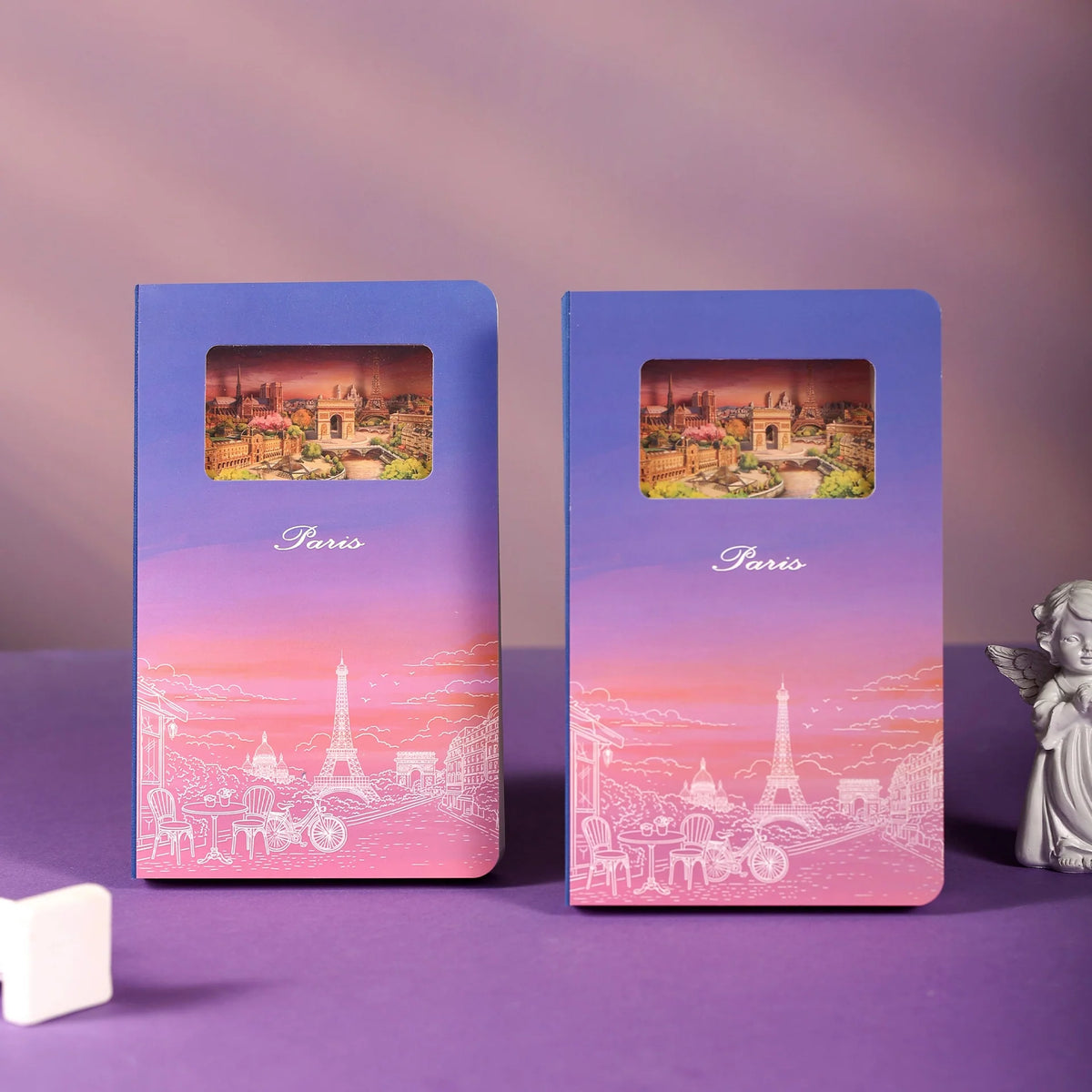 3D Paper Art Notebook - Paris