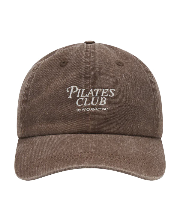 Embroidered Cap- Pilates Club -Espresso