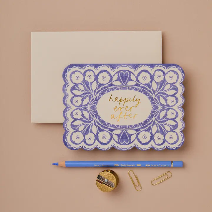 Lace Happily Ever After Card