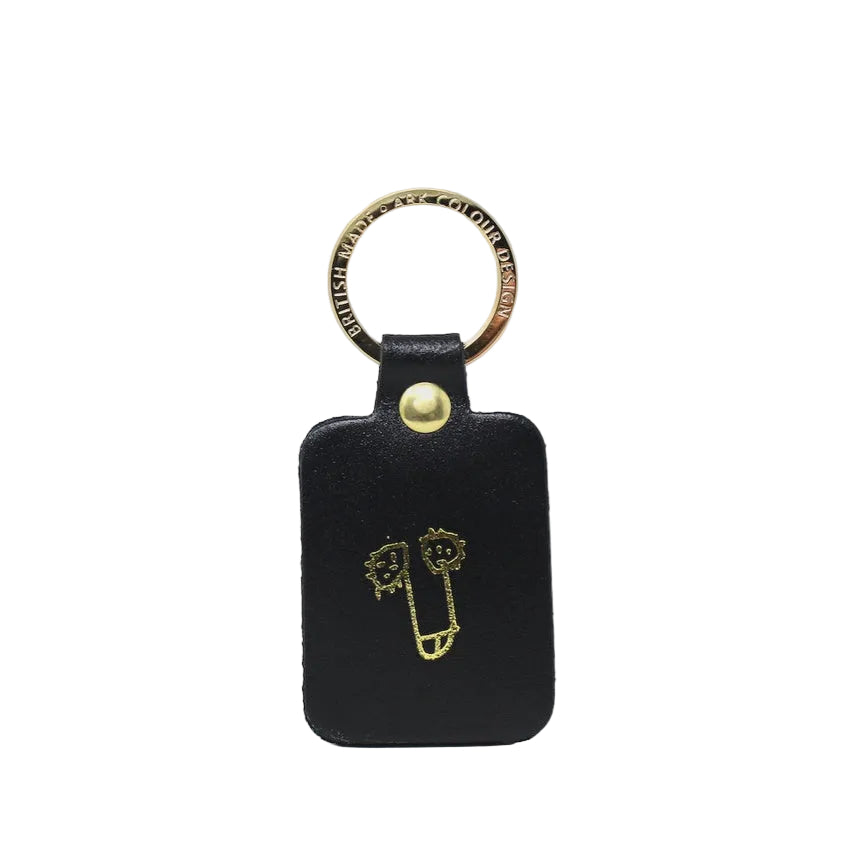 Willy Leather Key Fob - Black