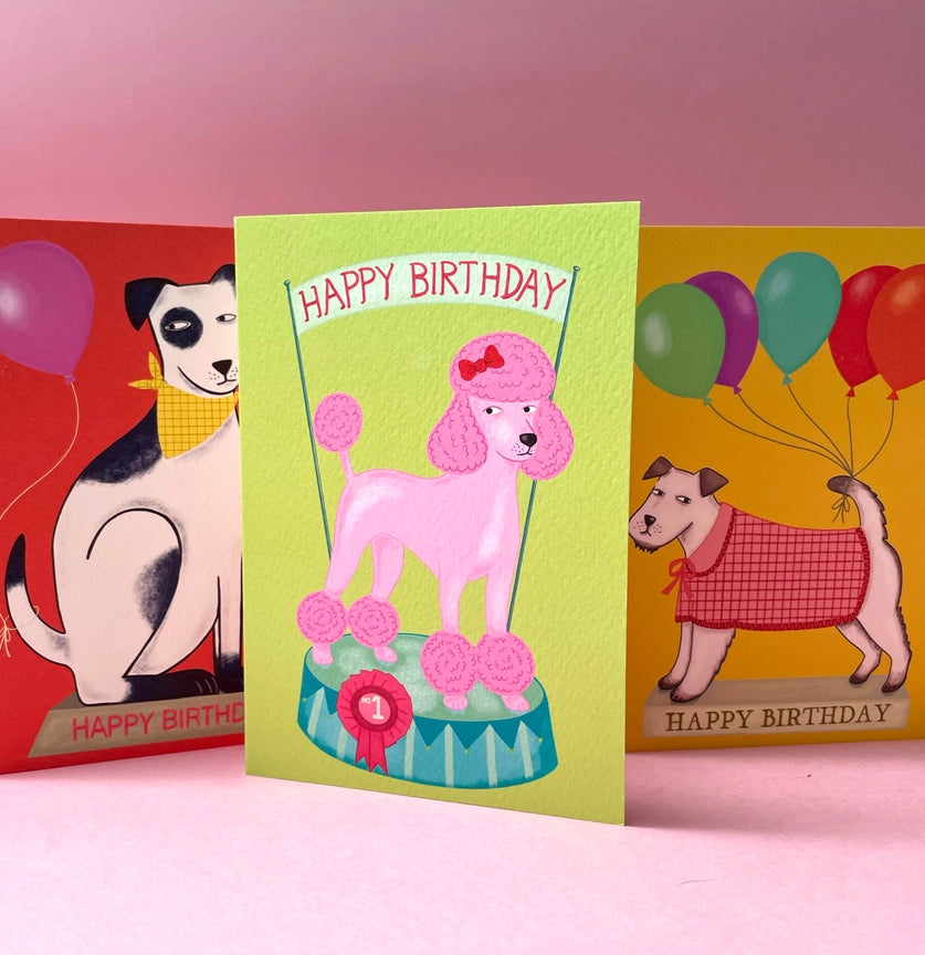 Pink Poodle Card