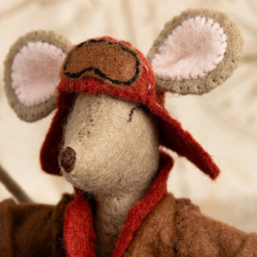 Mini Felt Craft Kit - Little Mouse The Aviator