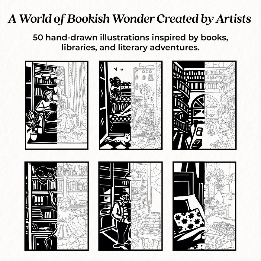 The Bookish Colouring Book