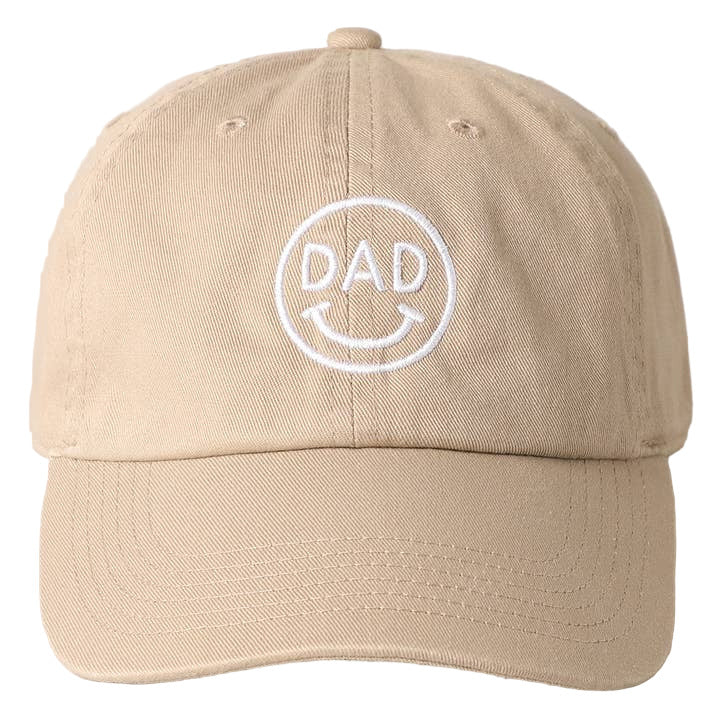 Embroidered Baseball Cap -  Dad Happy Face