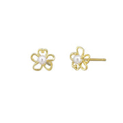 Pixie Daisy Stud Earrings - Gold