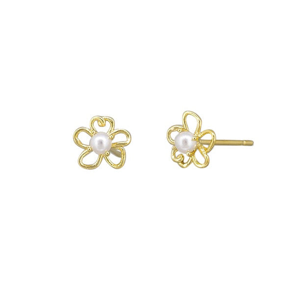Pixie Daisy Stud Earrings - Gold