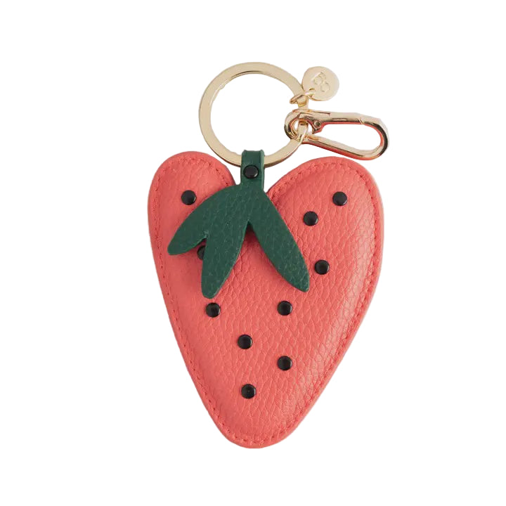 CG Vegan Leather Bag Charm - Strawberry