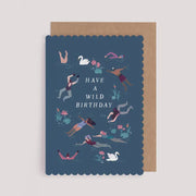 Wild Swimmers Birthday Card