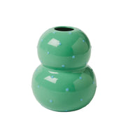 Fonda Vase - Green Blue Dotty
