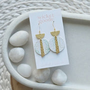 Crest Drop Earrings - Alpine Fleck