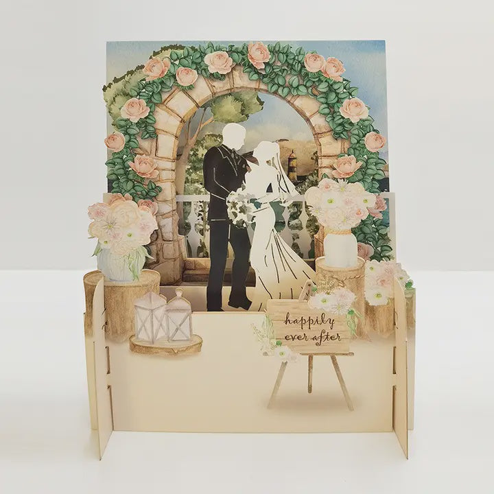 Happily Ever After 3D Cut Art Card
