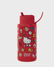 1L Ceramic Bottle + Flip Straw Lid - Hello Kitty