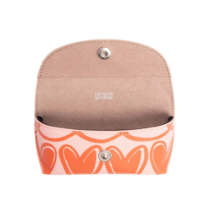 CG Flap Glasses Case - Pink & Orange Linked Hearts