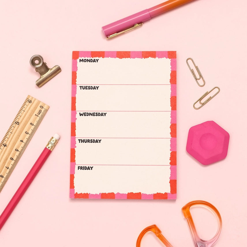 A6 Notepad - Week Planner