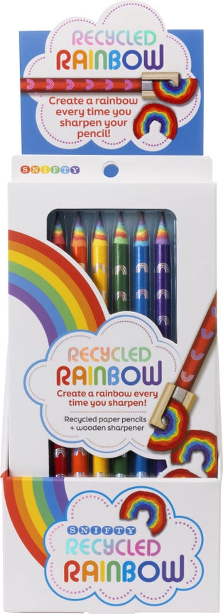 Recycled Rainbow Pencils