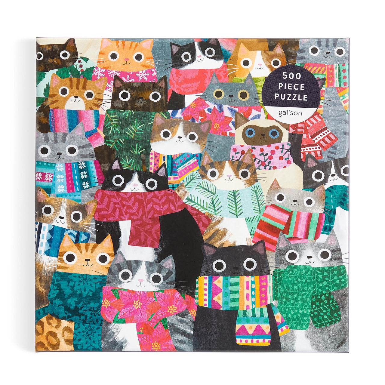500pc Puzzle - Wintry Cats