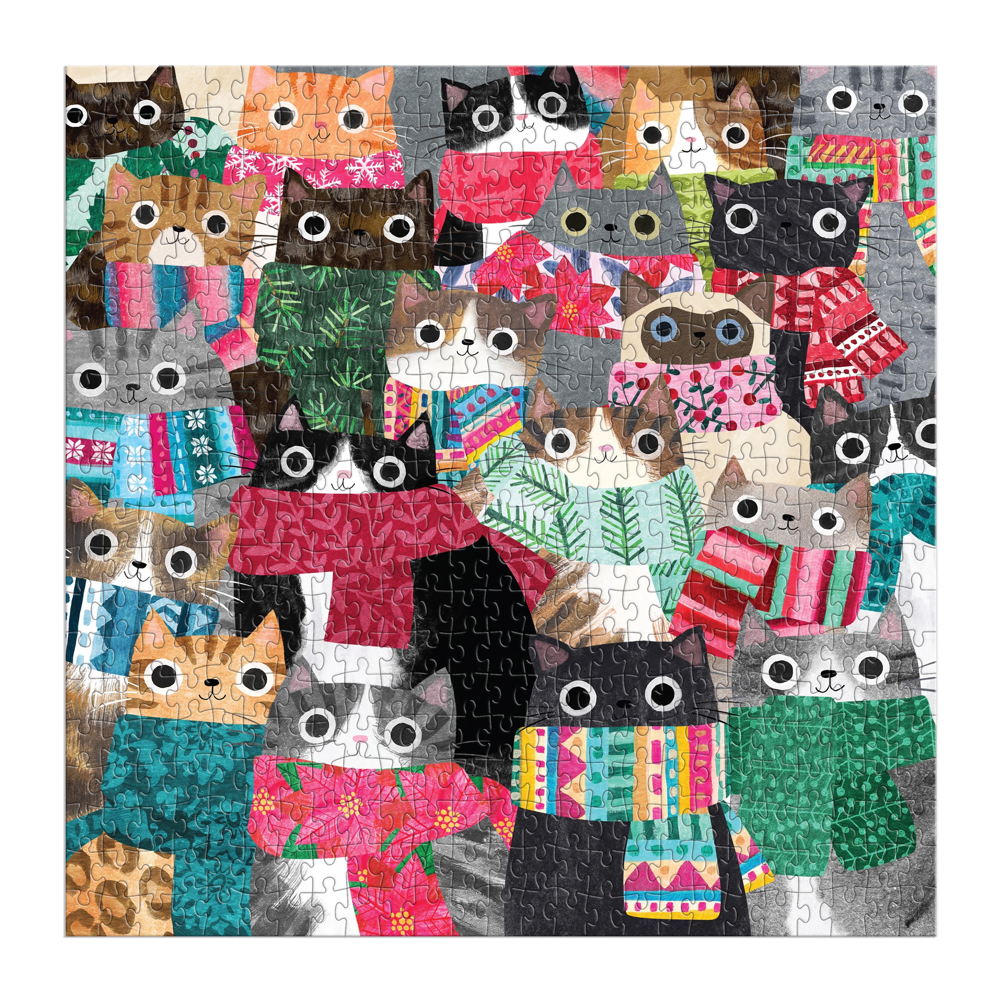 500pc Puzzle - Wintry Cats