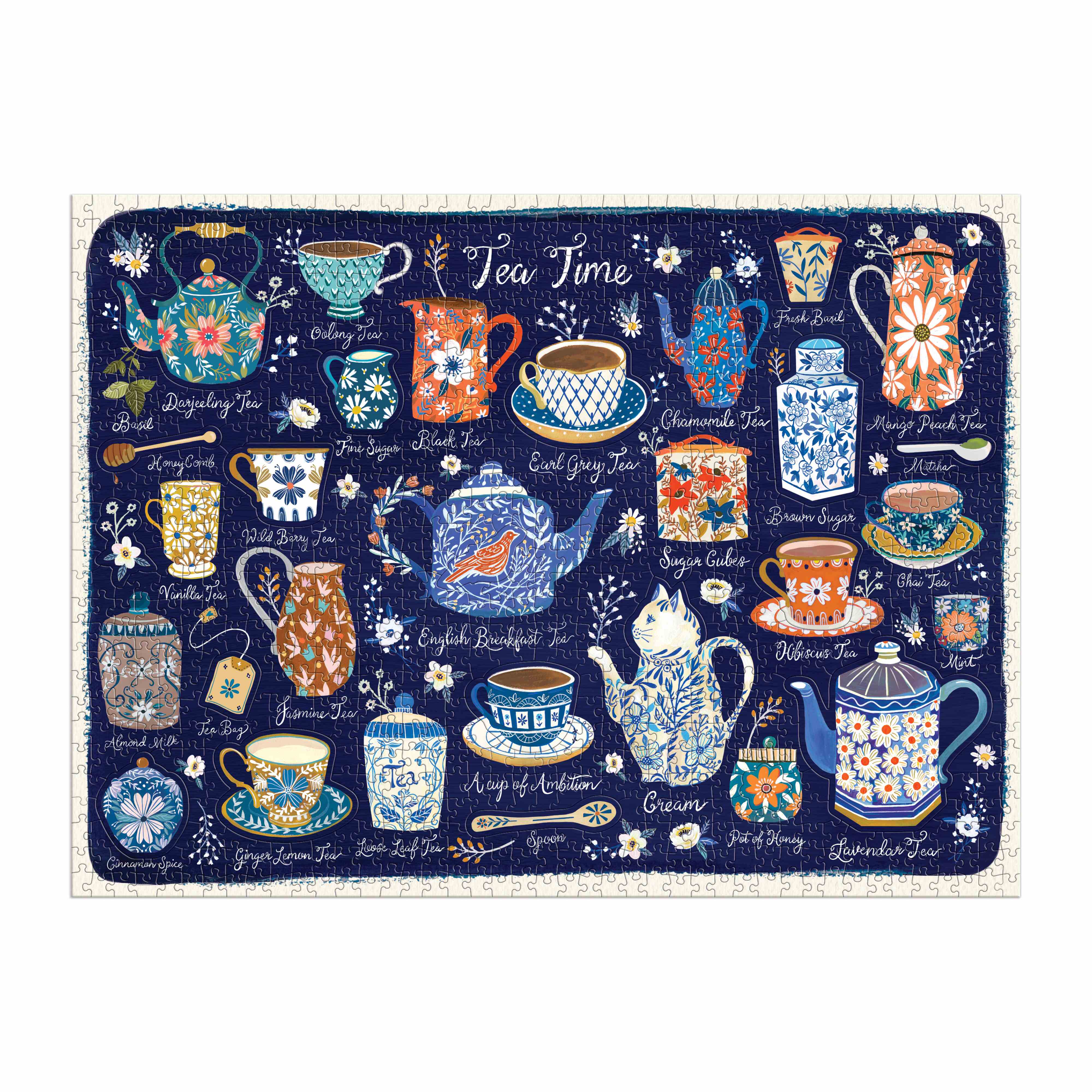 1000 pc Puzzle - Tea Time with Shaped Pieces