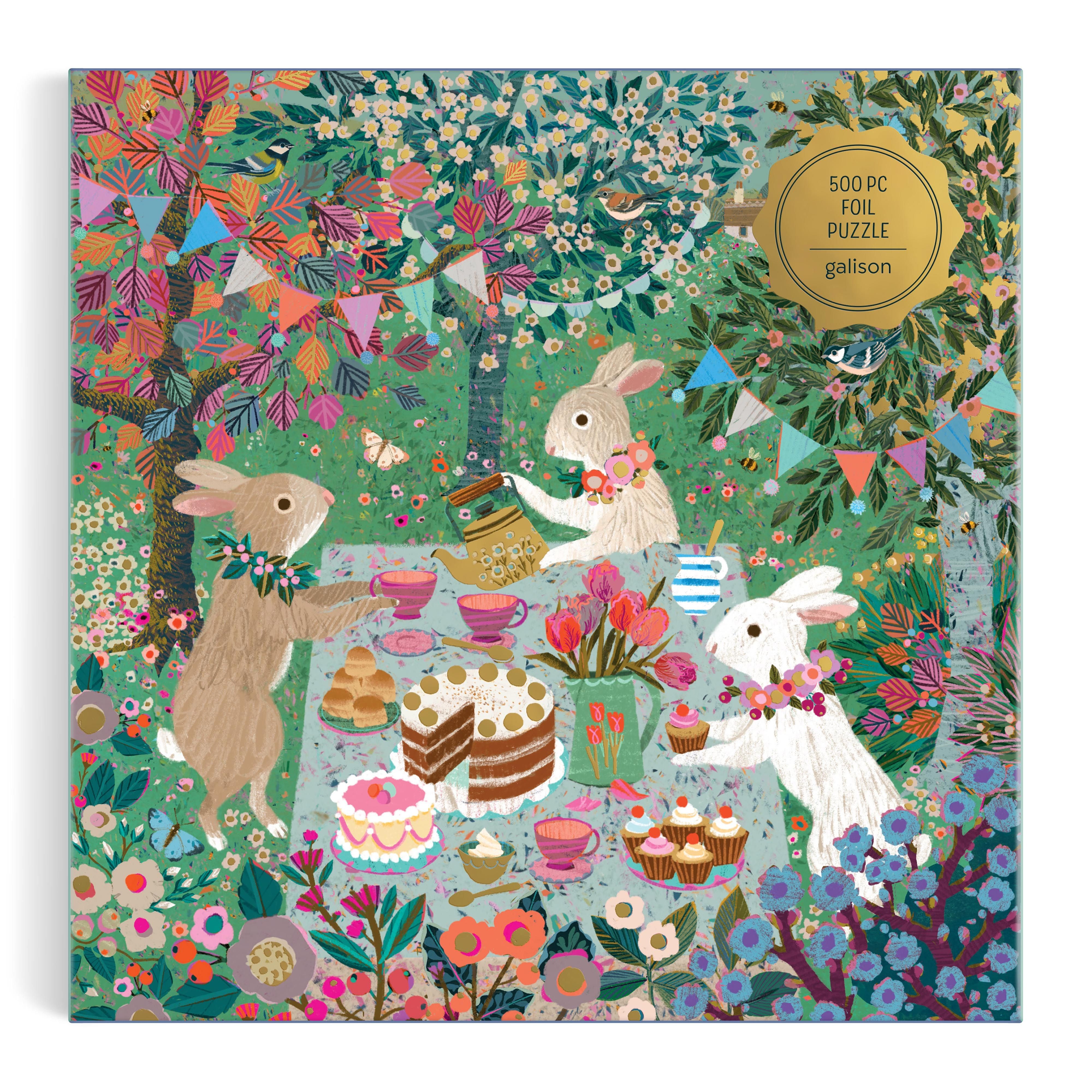 500pc Foil Puzzle - Spring Tea Party